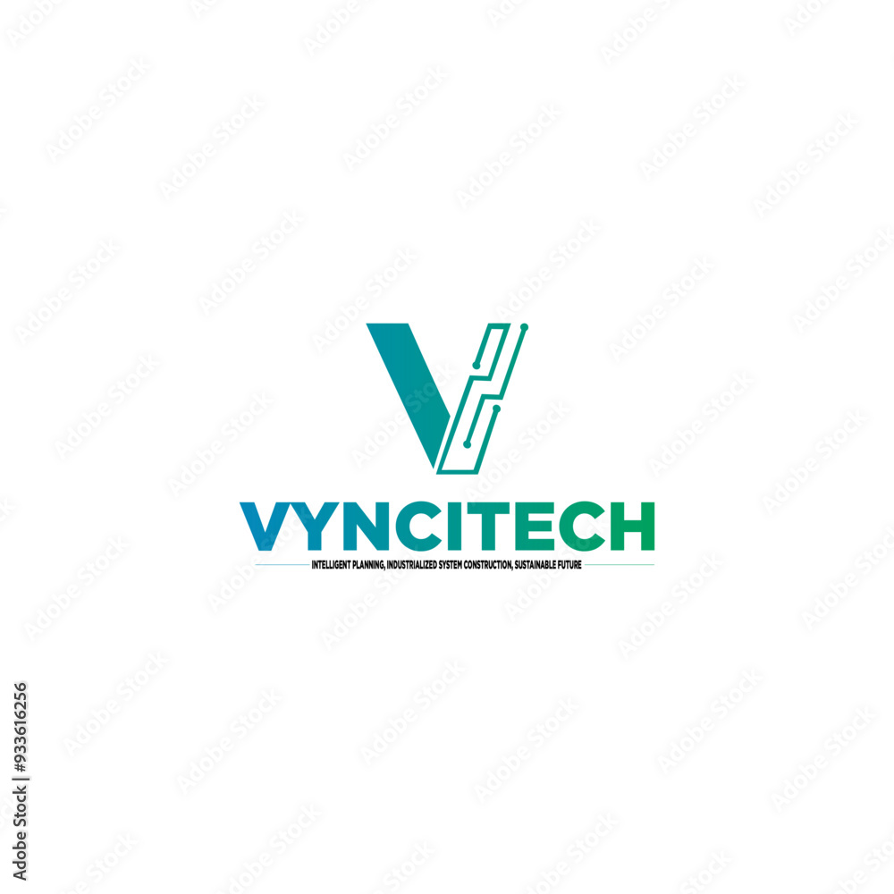 Alphabet letter icon logo V