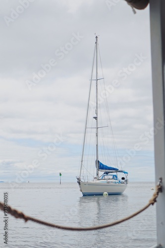 yacht in the sea
