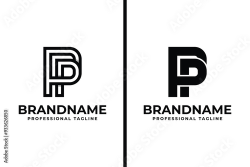 Letters PP Monogram Logo, suitable for any business with PP initials