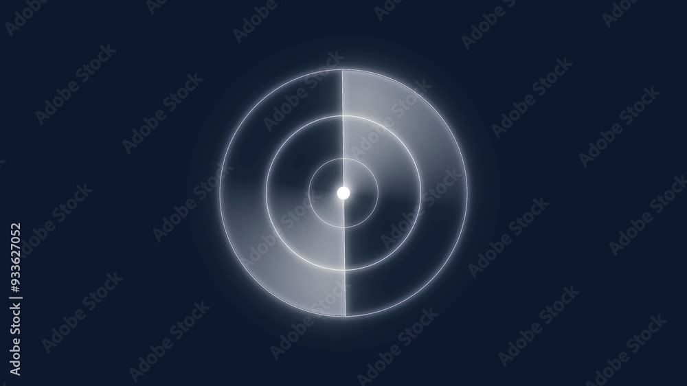 Abstract Digital Radar Screen Technology Animation. Futuristic HUD Radar Searching concept, Military Target Signal, Moving Radar Navigation Signal- Seamless Loop Background. Abstract Digital Radar Screen Technology Animation. Futuristic HUD Radar Searching concept, Military Target Signal, Moving Radar Navigation Signal- Seamless Loop Background.