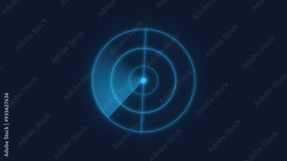 Abstract Digital Radar Screen Technology Animation. Futuristic HUD Radar Searching concept, Military Target Signal, Moving Radar Navigation Signal- Seamless Loop Background. Abstract Digital Radar Screen Technology Animation. Futuristic HUD Radar Searching concept, Military Target Signal, Moving Radar Navigation Signal- Seamless Loop Background.