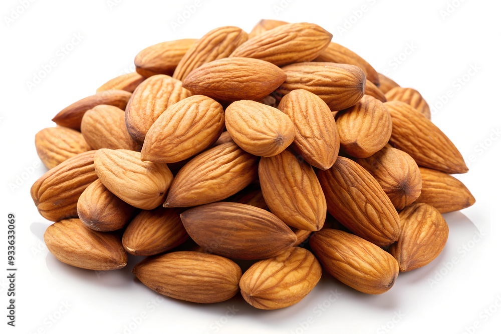 Isolated of almond nuts Isolated of almond nuts