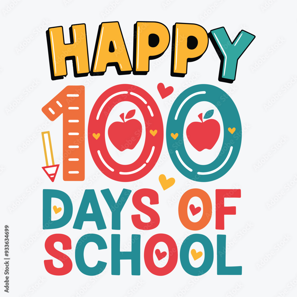 100 Days of School Typography 100 Days of School Typography