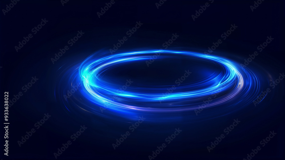 A circular light trail spins with dynamic energy, creating a powerful visual impact with intense motion. A circular light trail spins with dynamic energy, creating a powerful visual impact with intense motion.
