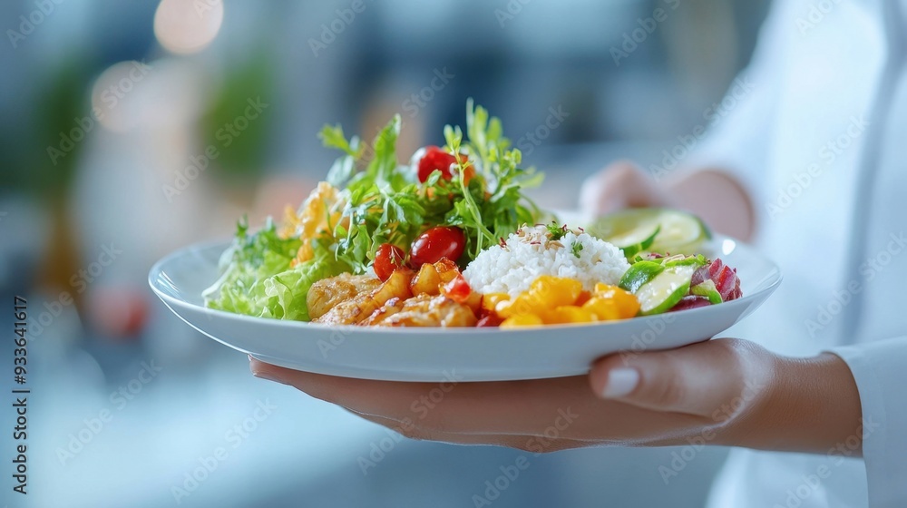 A high-tech restaurant with robotic chefs and waitstaff, preparing and serving gourmet meals with precision A high-tech restaurant with robotic chefs and waitstaff, preparing and serving gourmet meals with precision