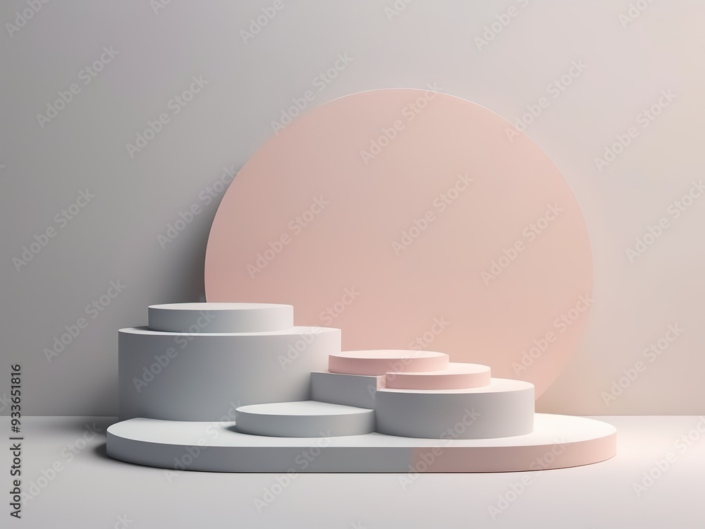 3d rendering of podium