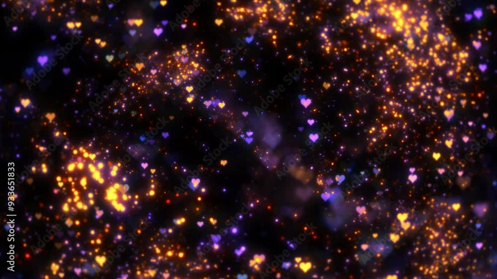 Particle Heart Down 02 Loop HD