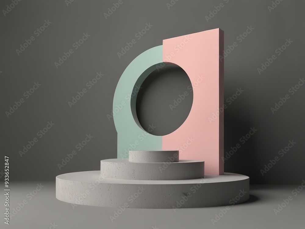 Fototapeta premium 3d rendering of podium