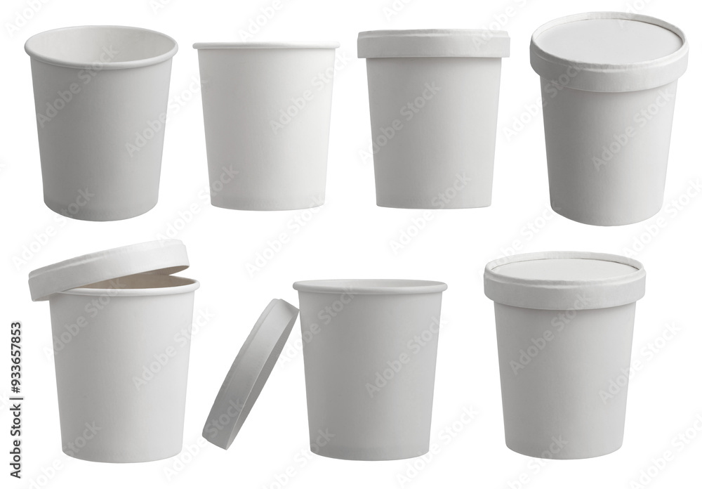 disposable paper cup with lid, template, isolated disposable paper cup with lid, template, isolated