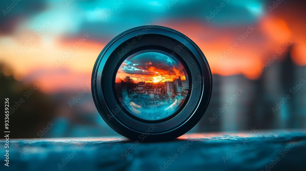 Camera lens reflection