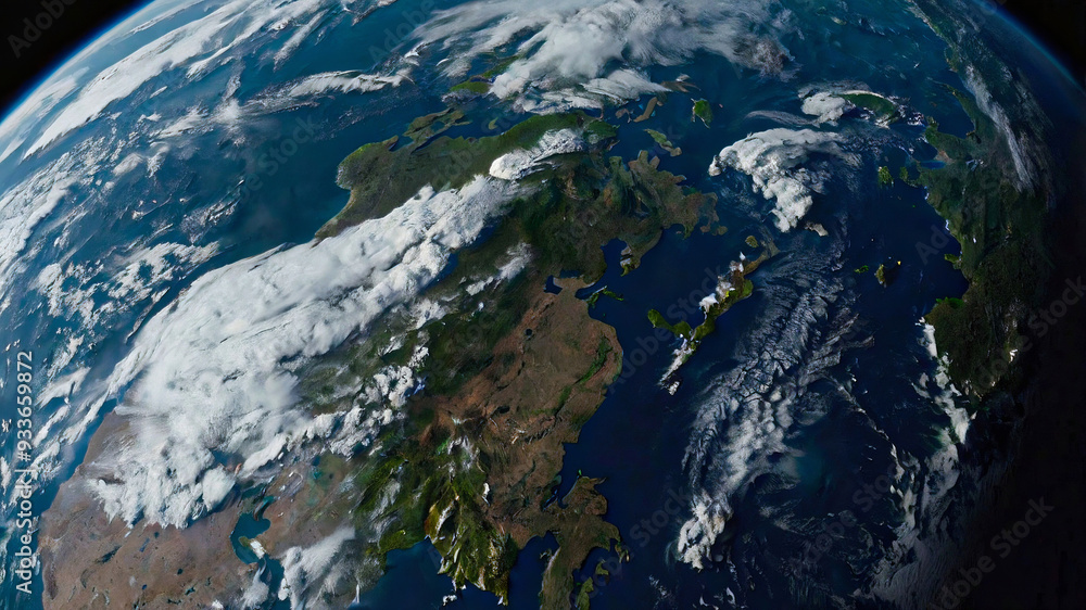 planet earth as seen from space - a stunning view planet earth as seen from space - a stunning view