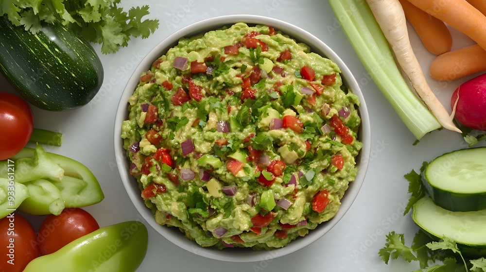 Delicious Guacamole with Fresh Ingredients Delicious Guacamole with Fresh Ingredients