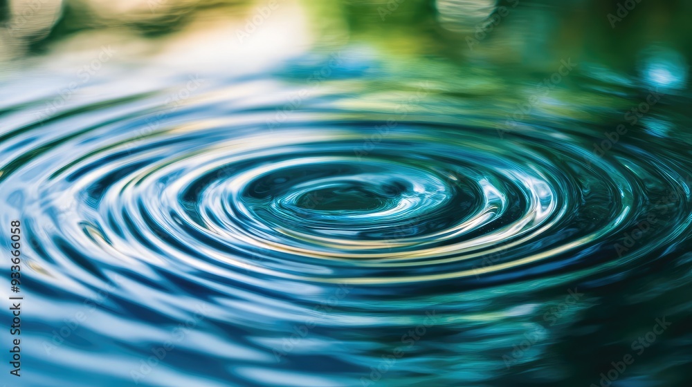 A serene image of overlapping sound waves in water, creating harmonic interference patterns that blend and shift with gentle ripples. A serene image of overlapping sound waves in water, creating harmonic interference patterns that blend and shift with gentle ripples.