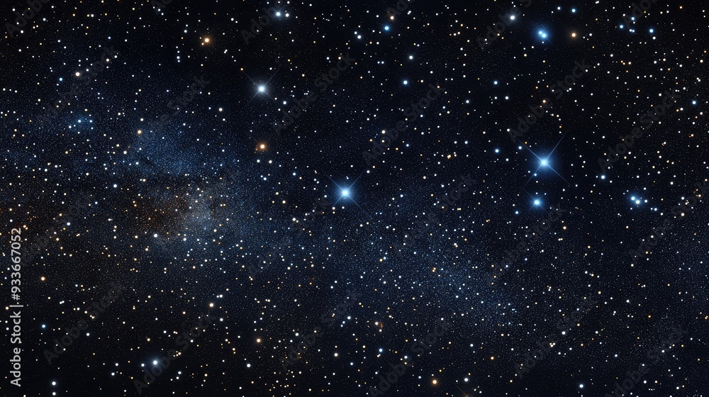 Obraz premium A dark, star-filled sky with traces of cosmic residue from distant, ancient cosmic phenomena.