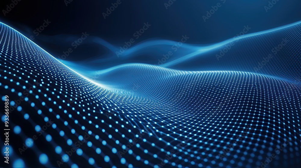 abstract wave blue hexagonal shape background abstract wave blue hexagonal shape background
