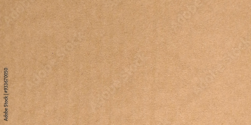 Craft brown paper texture surface macro close up view. Beige color clean paper surface. Vector illustration.