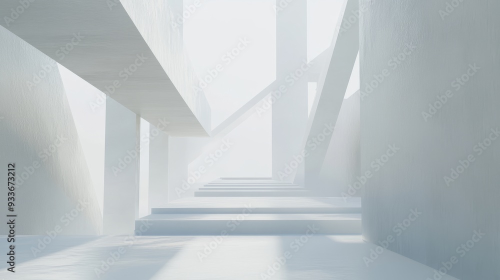 Obraz premium The lines are simple and smooth, suitable for the advertising background of high-end brands or technology products, conveying a clean, refined and avant-garde brand image.