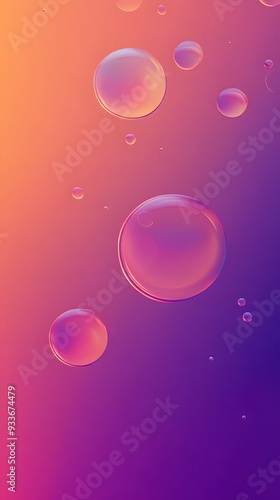 Wallpaper Mural Abstract colorful background with floating bubbles. Torontodigital.ca