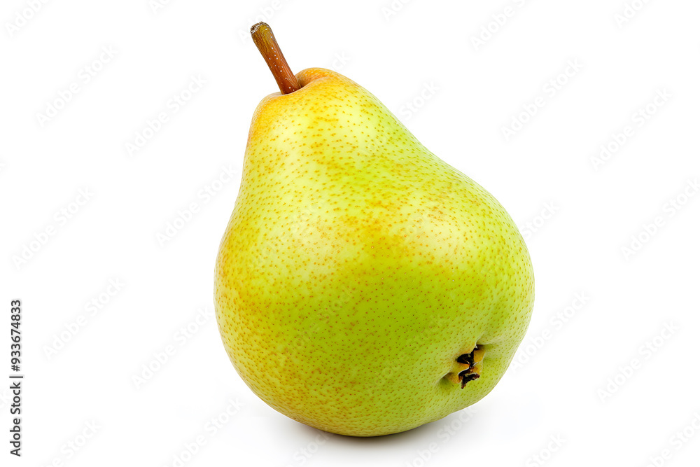 Green pear isolated on white background Green pear isolated on white background