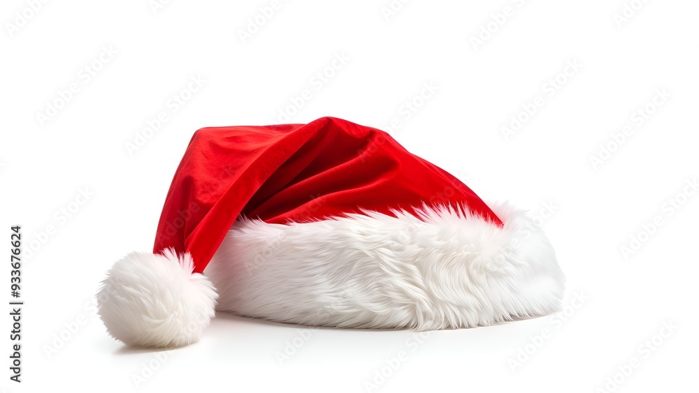 Santa Claus Hat Isolated on White Background Santa Claus Hat Isolated on White Background