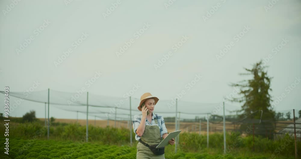 Garden Company Manager Talks to Customer by Phone Garden Company Manager Talks to Customer by Phone