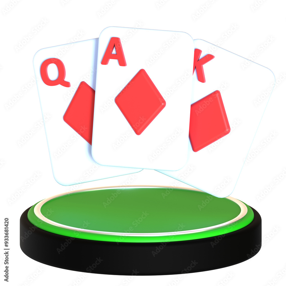 poker 3D illustration poker 3D illustration