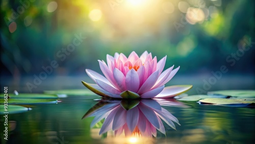 Beautiful lotus flower on calm water surface, lotus, flower, water, peaceful, serene, nature, beauty, pink, blossom