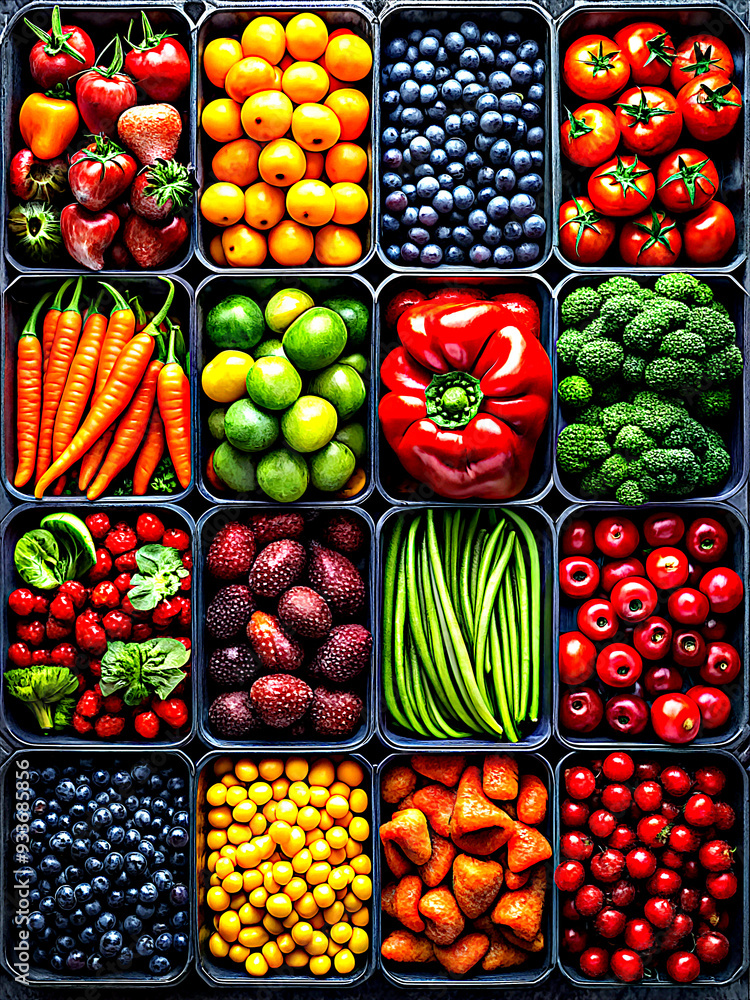 Fresh green beans and string beans as a source of protein. A set of various fruits and vegetables. AI Generation. Fresh green beans and string beans as a source of protein. A set of various fruits and vegetables. AI Generation.