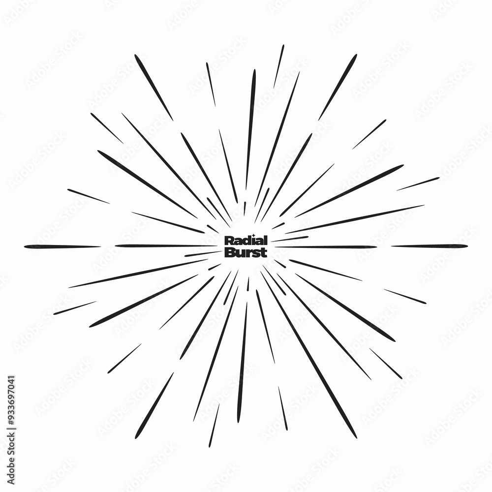 Abstract comic book flash explosion radial lines on transparent background, Star warp Abstract comic book flash explosion radial lines on transparent background, Star warp
