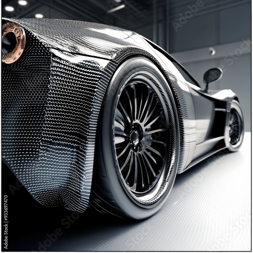 26. Automotive uses of composites resin, enhancing vehicle performance and reducing weight. photo