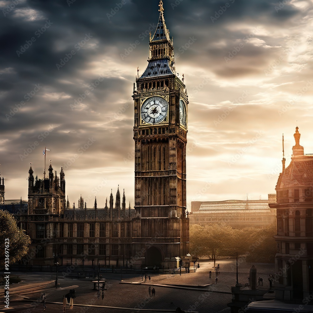 Obraz premium a big ben, the AI Image Generator,