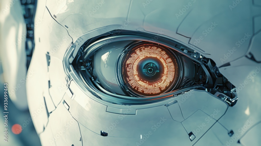 Digital Warfare: AI Robot Analyzing Battlefield with Cold Precision Digital Warfare: AI Robot Analyzing Battlefield with Cold Precision