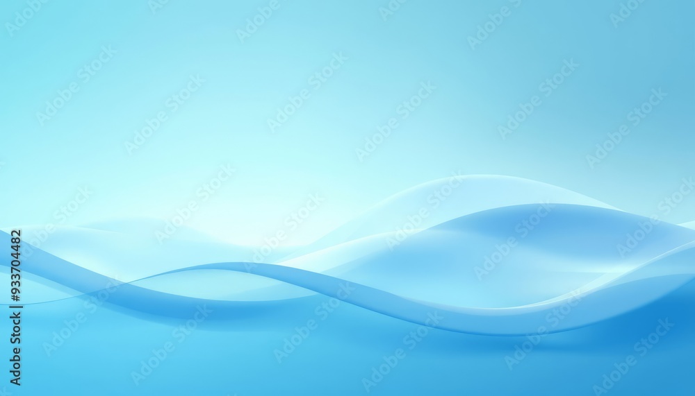 Obraz premium Serene Undulating Curves in Calming Hues