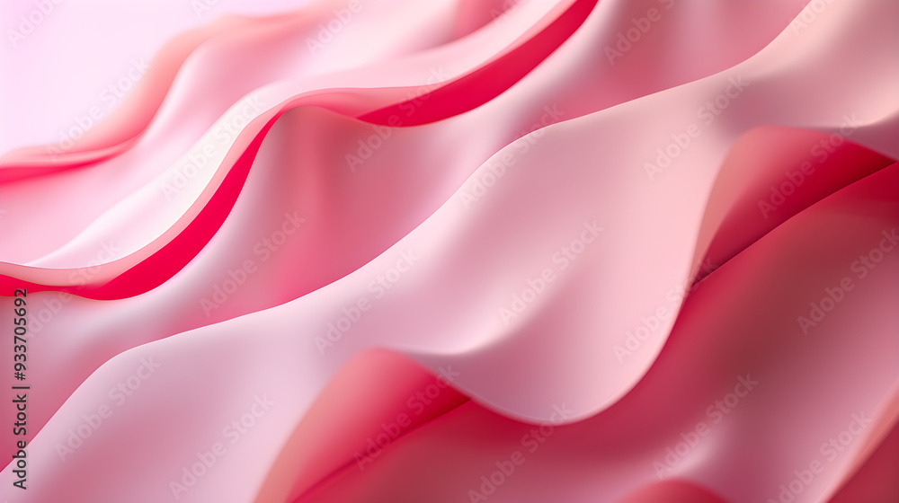 Obraz premium Bright pink intricate wavy texture background.