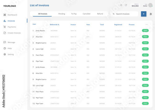 Billing Summary, Invoice Dashboard,Payment CMS, Billing Web Application & Sales Control Panel Ui Kit