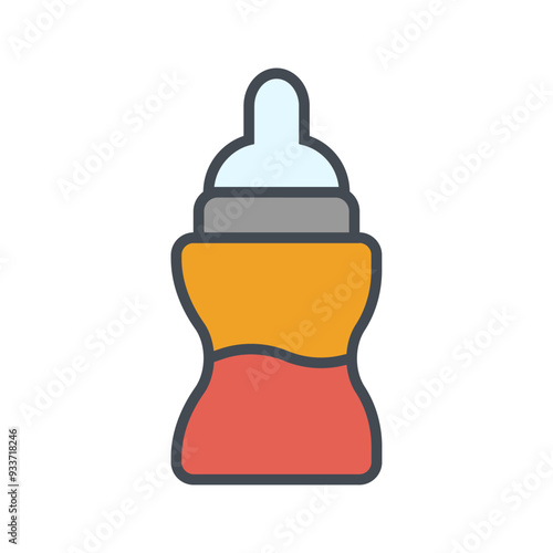 Bottle Feeding Vector Icon