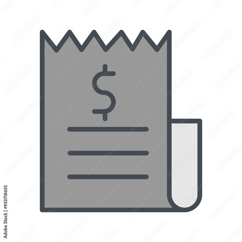 Bill Vector Icon Bill Vector Icon