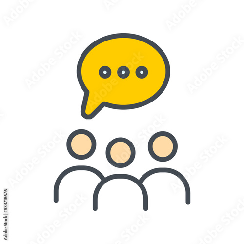 Group Chat Vector Icon