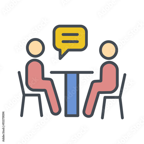 News Interview Vector Icon