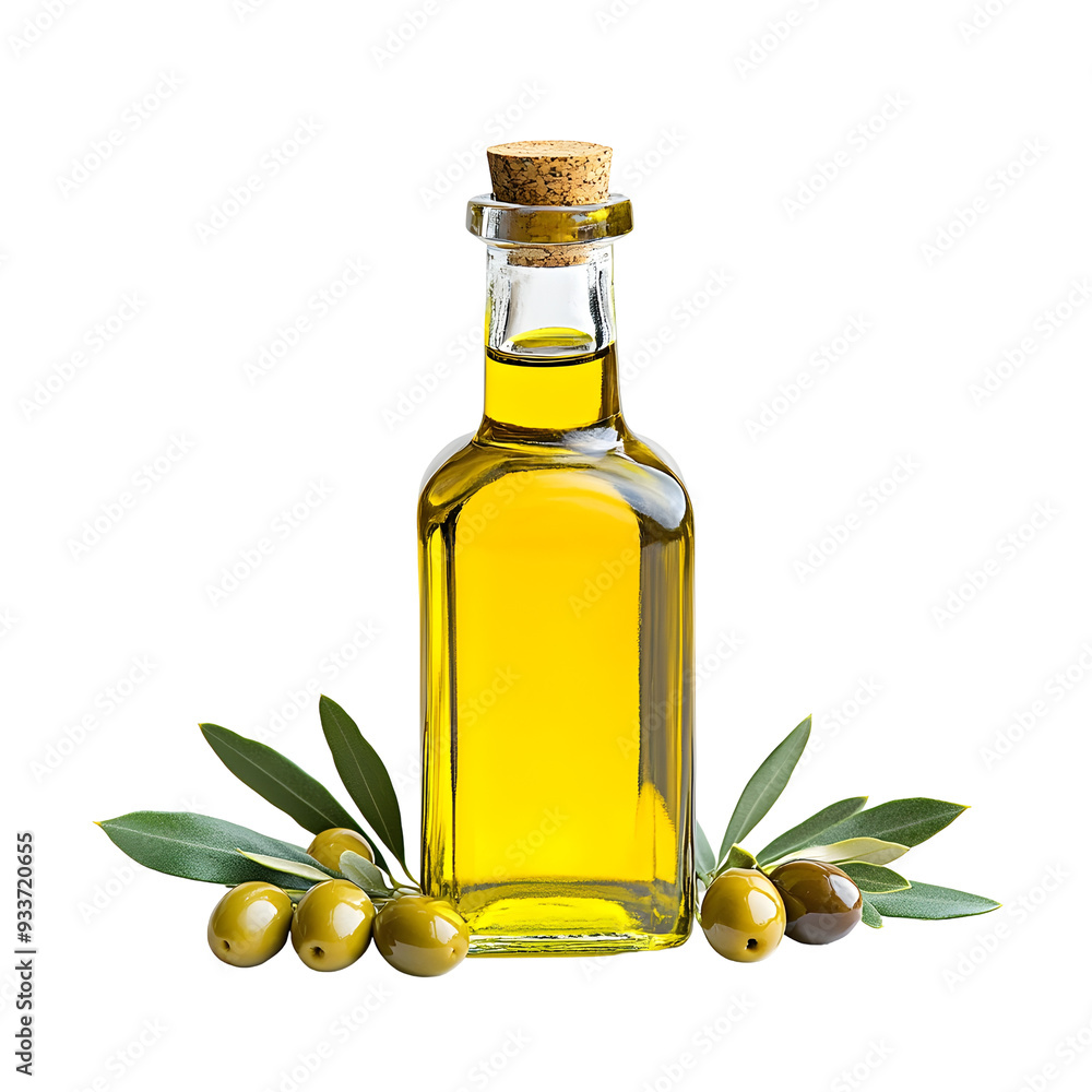 Photography of Premium Extra Virgin Olive Oil Bottle on Plain White background transparent png Photography of Premium Extra Virgin Olive Oil Bottle on Plain White background transparent png
