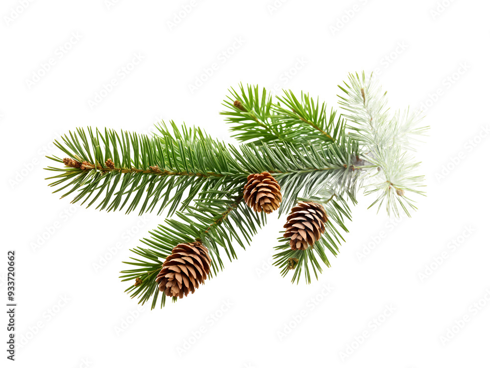 Isolated pine. Pine branch with cones isolated on transparent background
Isolated pine. Pine branch with cones isolated on transparent background