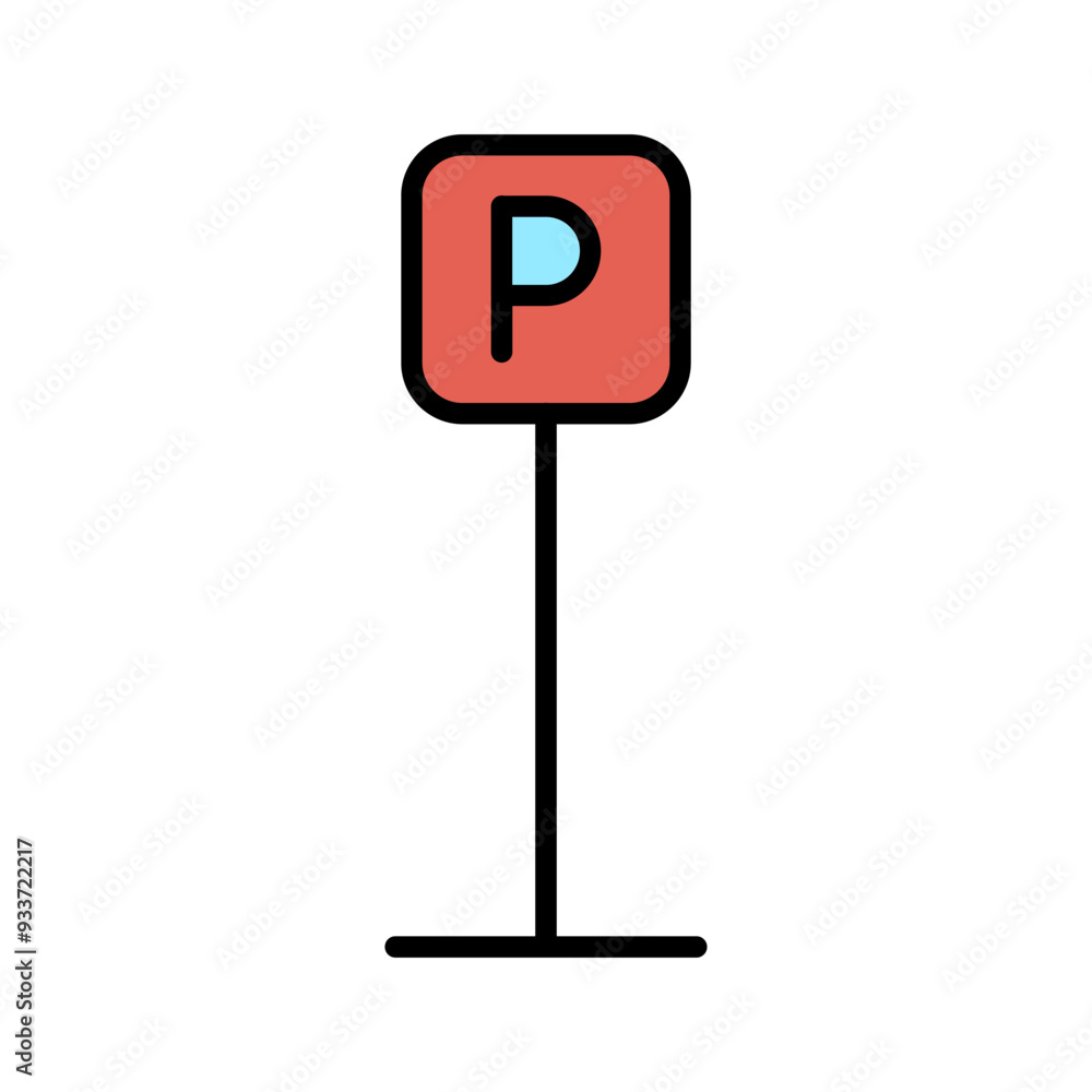 P Button Vector Icon P Button Vector Icon