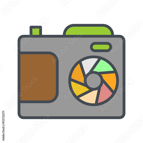 Camera Lenses Vector Icon