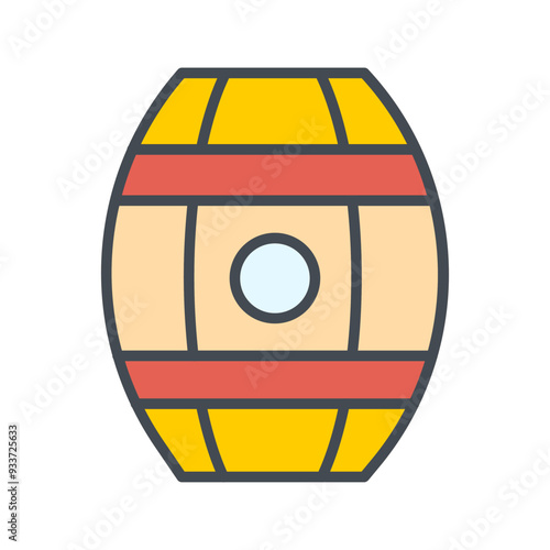Wine Barrels Vector Icon