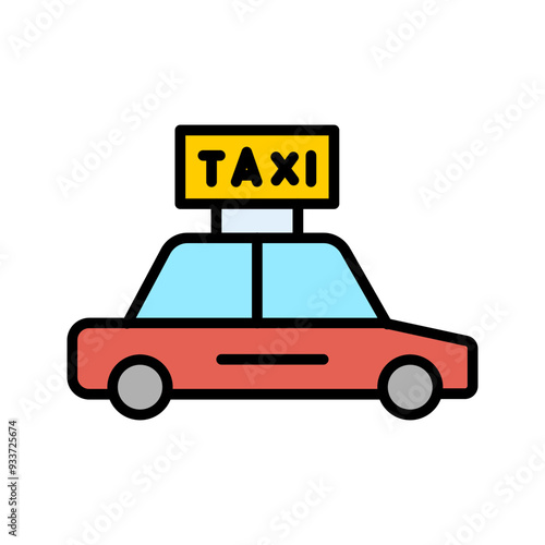 Taxi Vector Icon