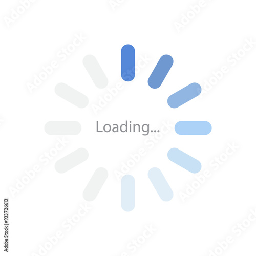 loading icon vector. Bar progres for web design. interface app.