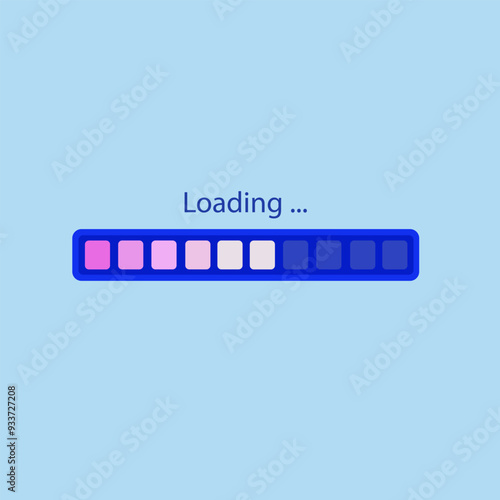 loading icon vector. Bar progres for web design. interface app.