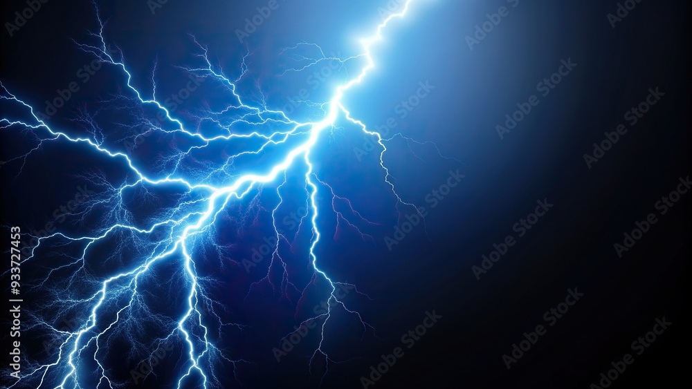 Shaft of lightning isolated on a blue black background, danger, electricity, dramatic, electrical, flash, energy, electric, power,lightning, sky, thunder, nature, atmospheric, bright Shaft of lightning isolated on a blue black background, danger, electricity, dramatic, electrical, flash, energy, electric, power,lightning, sky, thunder, nature, atmospheric, bright