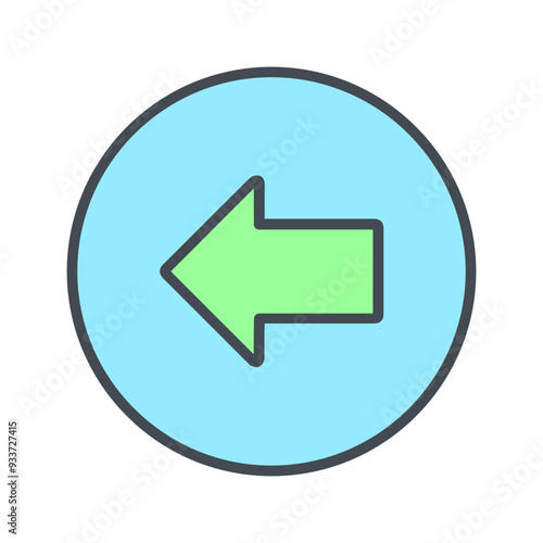 Free Download Left Arrow Vector Icon - GFXLoad