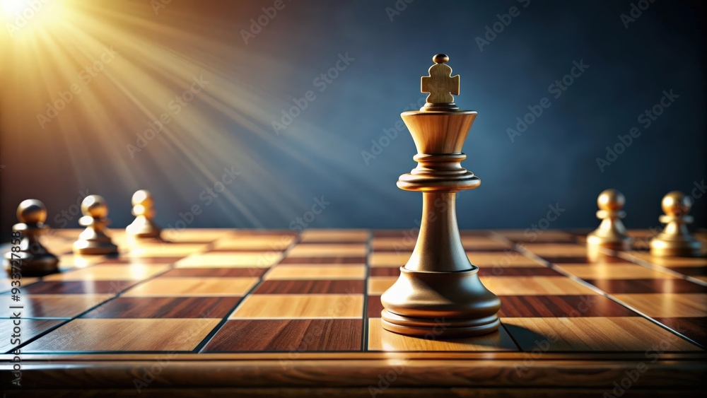Strategic decision and move concept illustrated using a chess board , strategy, decision making Strategic decision and move concept illustrated using a chess board , strategy, decision making